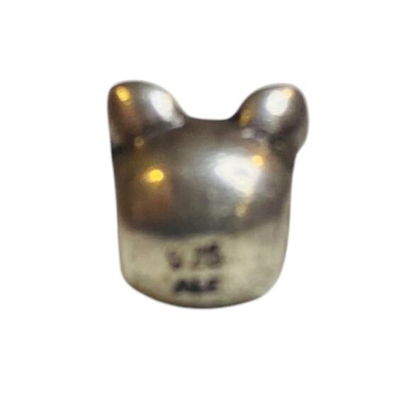 Pandora Sterling Silver Pig Charm Bead Animal Farm Cute 8mm - Picture 4 of 5